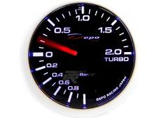 Depo Racing Датчик давление турбины до 2.0 BAR, 2 цвета подсветка  (52мм) в Новосибирске