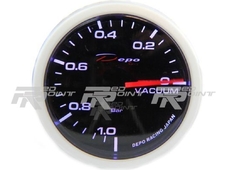 Depo Racing Датчик разряжение ваккум, 2 цвета подсветка  (60мм) в Новосибирске