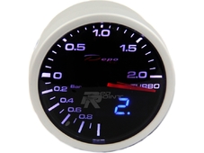 Depo Racing Датчик давление турбины до 2.0 BAR,Цифровой доп.диспл.,2 цвет. подсвет.(60мм) в Новосибирске