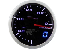 Depo Racing Датчик разряжение ваккум,Цифровой доп.диспл.,2 цвет. подсвет.(60мм) в Новосибирске