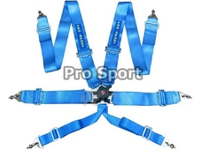 ProSport Ремень безопасности с омологацией, 6-точечный, синий