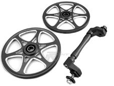 IceAge Комплект колес 9'' для POLARIS (ось 7.25'' на 9''-колеса алюм.9'' JL-W) черн. в Новосибирске