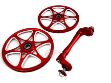 IceAge Комплект колес 9'' для POLARIS (ось 7.25'' на 9''-колеса алюм.9'' JL-W) красн.'' в Новосибирске