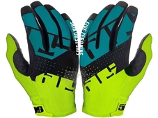 509 Перчатки Low 5 FZN Blue цвет лайм/черный/синий (размер XL) в Новосибирске