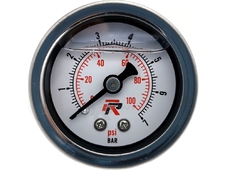Red Point Датчик давления топлива механический 7 BAR-100 PSI (манометр) резьба 1/8 NPT в Новосибирске