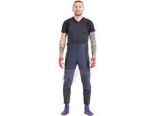 DragonFly Полукомбинезон флисовый термобелье средний слой Grey-Black (размер XL) в Новосибирске