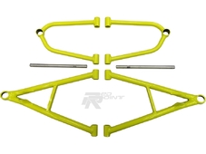 Voevoda Racing Комплект передних рычагов 37.5'' для Polaris AXYS 800 2016-2018 (желтый-лайм) в Новосибирске