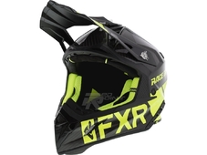 FXR Шлем Helium Carbon Race Div Black/HiVis (размер S) в Новосибирске