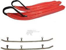 SLP Starting Line Products Лыжи MoHawk комплект с крюками и коньками (красные) в Новосибирске