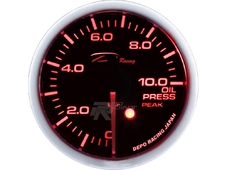Depo Racing Датчик давление масла,Тревога, Пики, 7 цветов подсветка  (60мм)