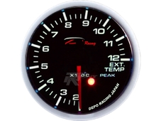 Depo Racing Датчик температуры выхлопных газов EGT,Тревога, Пики, 7цвет.подсветка  (60мм) в Новосибирске