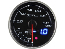 Depo Racing Датчик давление турбины до 3.0 BAR, Цифровой доп.диспл, Тревога, Пики, 3 цвета подсветки (60мм) в Новосибирске