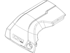Thule Запчасть 54245 заглушка крышка боковая для упора Edge Flush Rail в Новосибирске